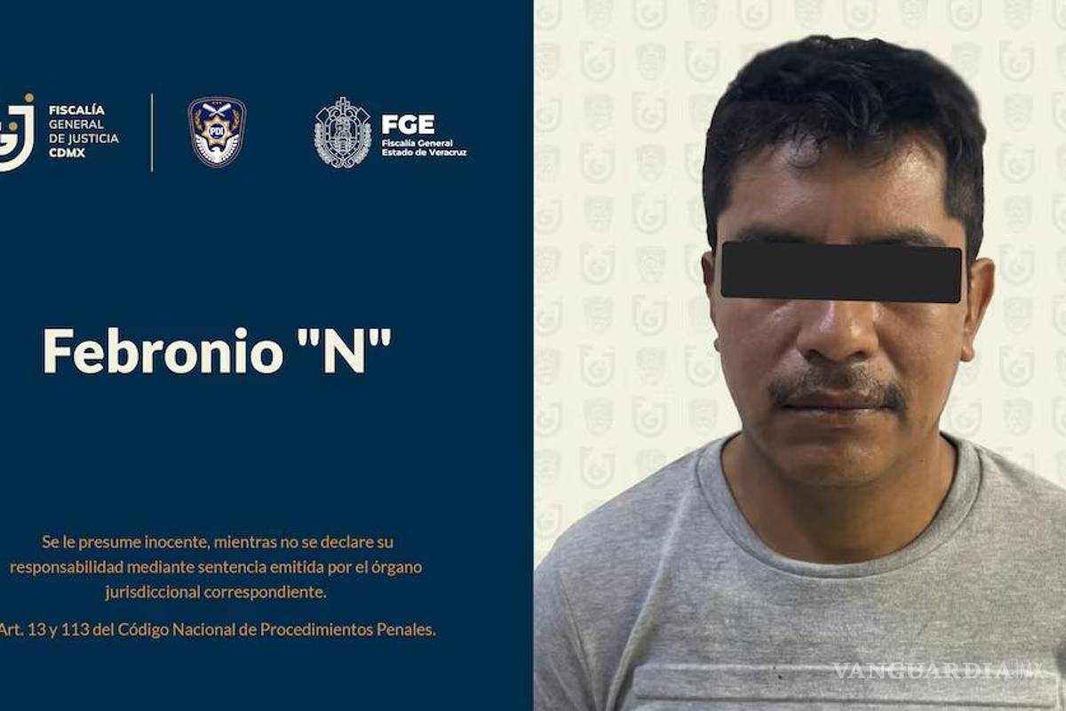 $!Detienen en Veracruz a presunto feminicida de Alma Elena, hallada sin vida en construcción de CDMX