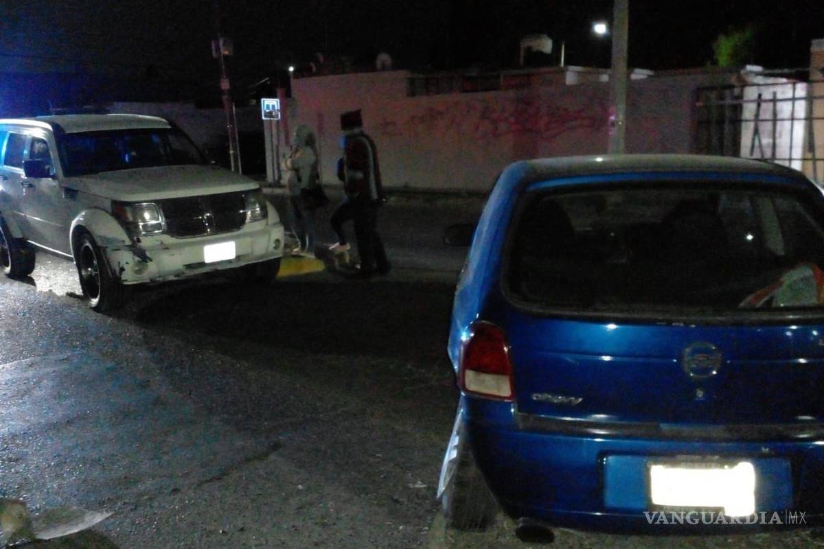 Saltillo: da vuelta en ‘U’ y provoca choque contra un ebrio