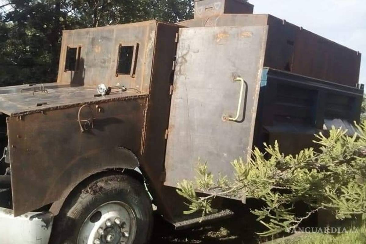 Este es el 'Monstruo'... el tanque que preparaba 'El Carrete', líder de 'Los Rojos', para enfrentar a sus enemigos