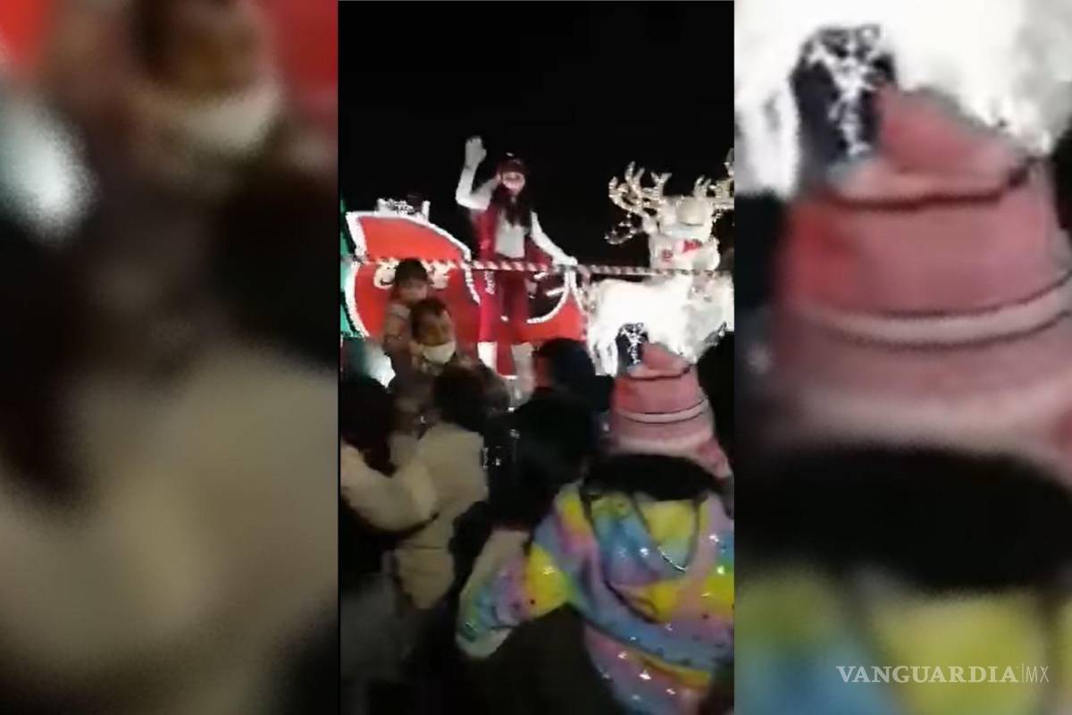 ¿Y el espíritu Navideño? Se presenta riña en desfile de Saltillo y opaca celebración (VIDEO)