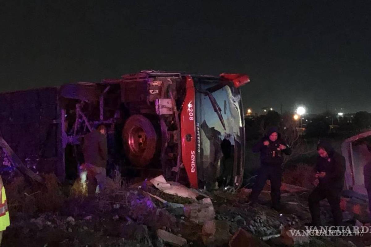Saltillo: vinculan a proceso a chofer que volcó autobús de Senda donde falleció una mujer