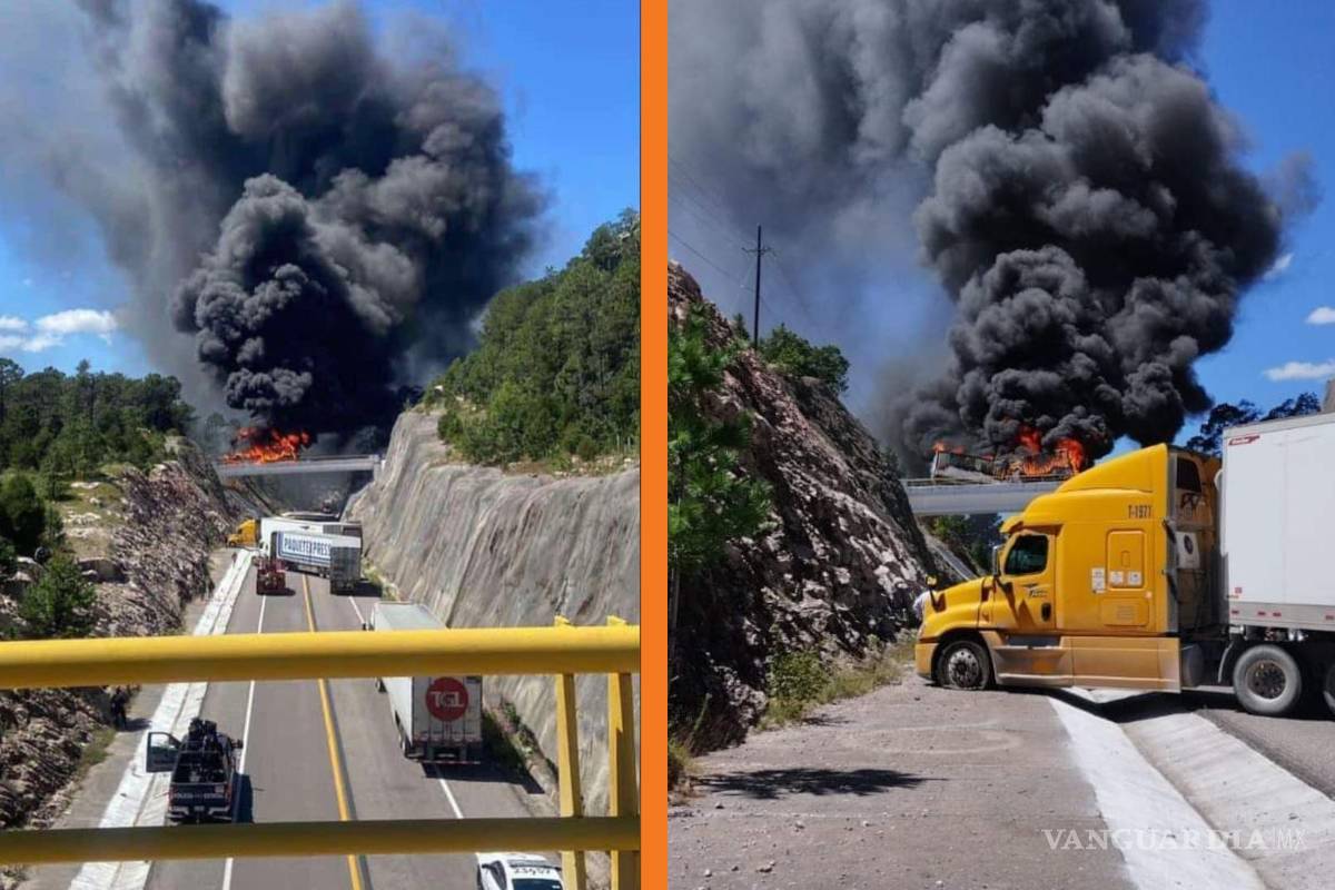 Cierran carretera Durango-Mazatlán nuevamente por violencia; usuarios de redes quedan atrapados