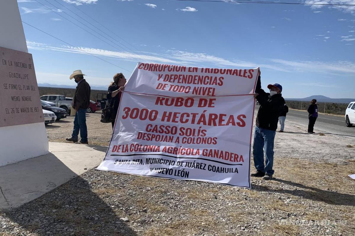 Ex docentes y ejidatarios piden a AMLO apoyo en Ramos Arizpe