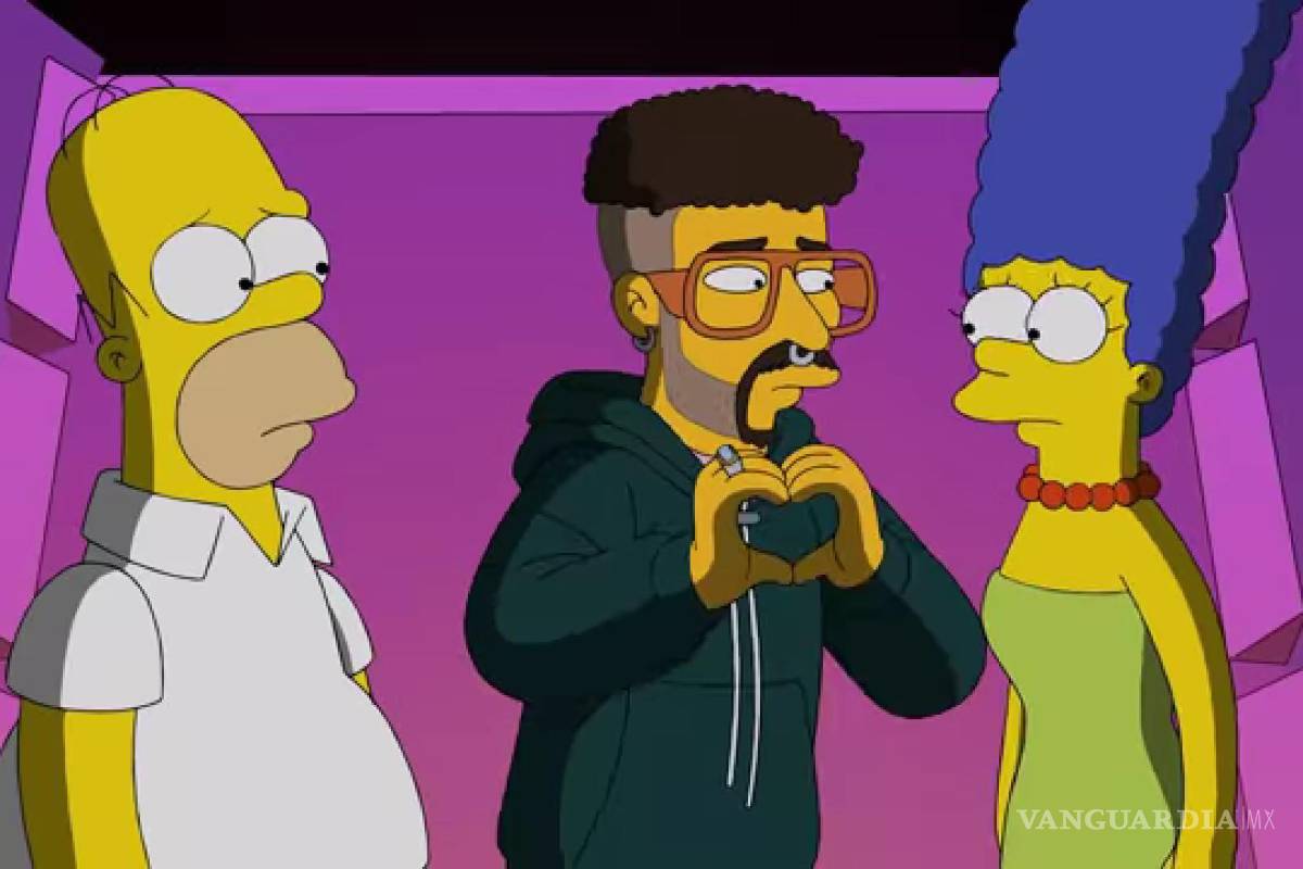 ‘Reconcilia’ Bad Bunny a Marge y Homero Simpson en nuevo video musical