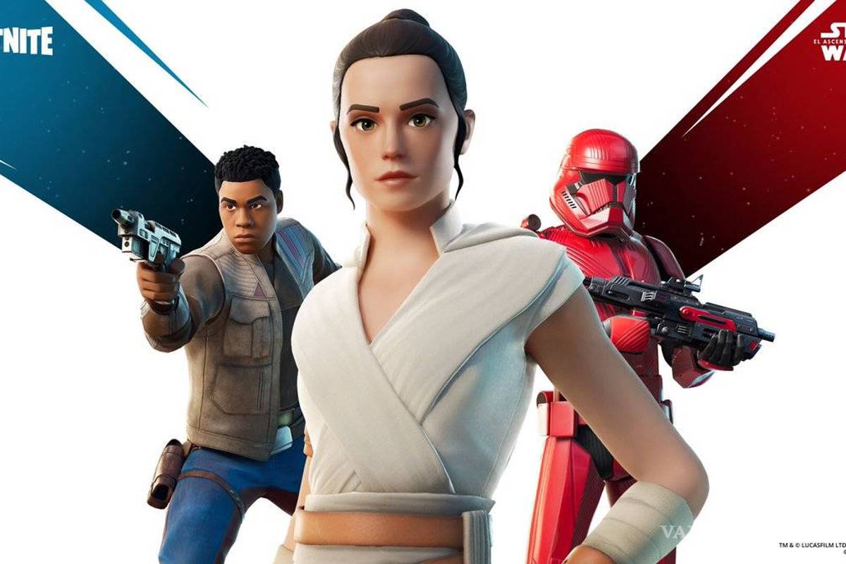 Rey, Finn y Sith Trooper llegan como skins a Fortnite