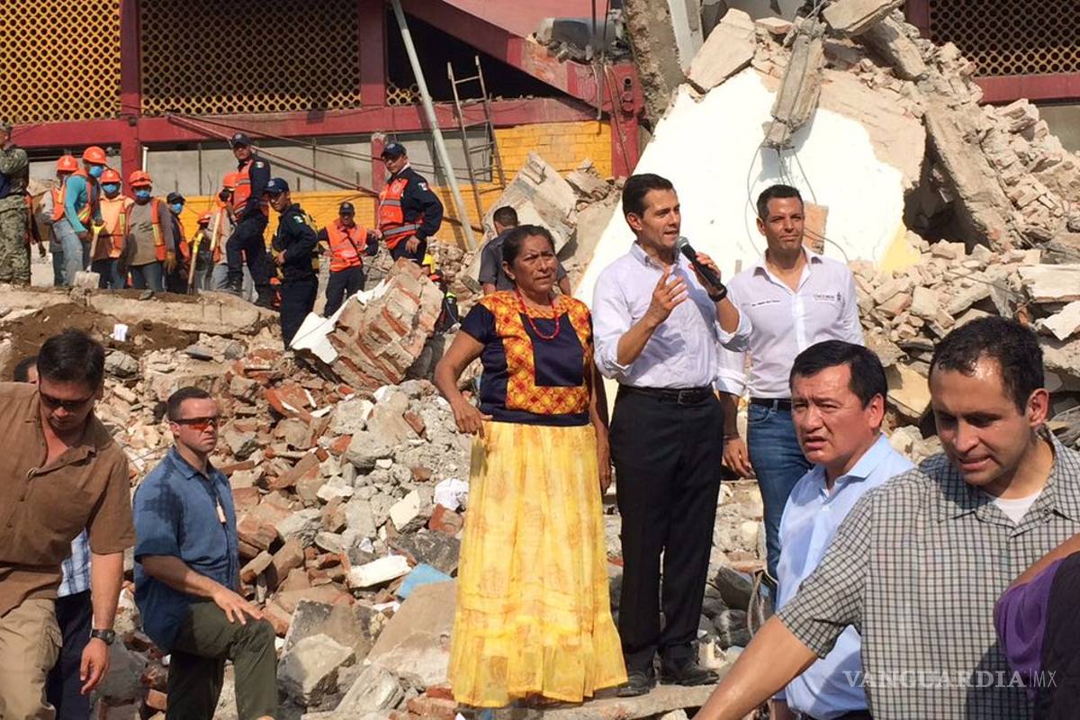 Declara Peña Nieto luto nacional tras sismo