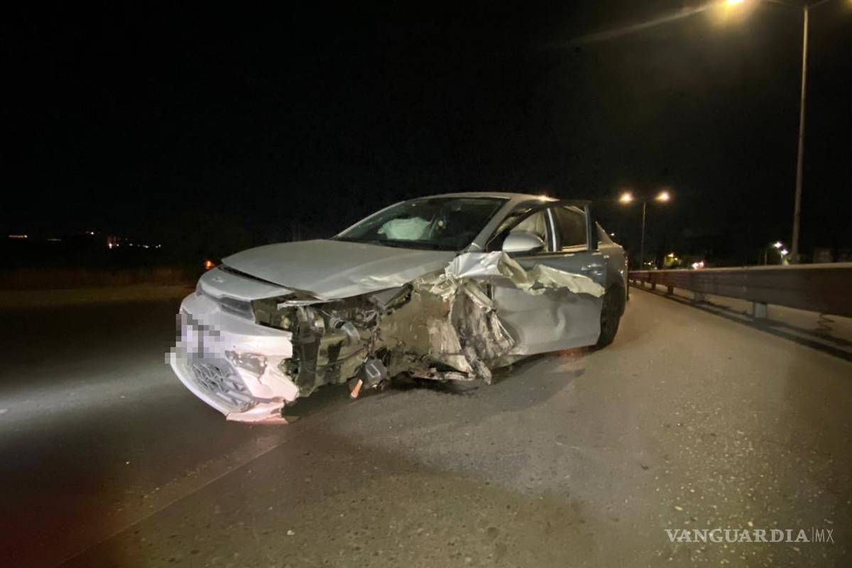 Saltillo: detienen a conductor ebrio tras chocar en el bulevar Nazario S. Ortiz