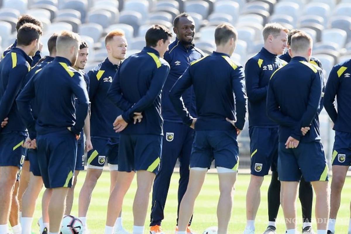 Usain Bolt cumple su sueño y entrenó con su equipo en Australia