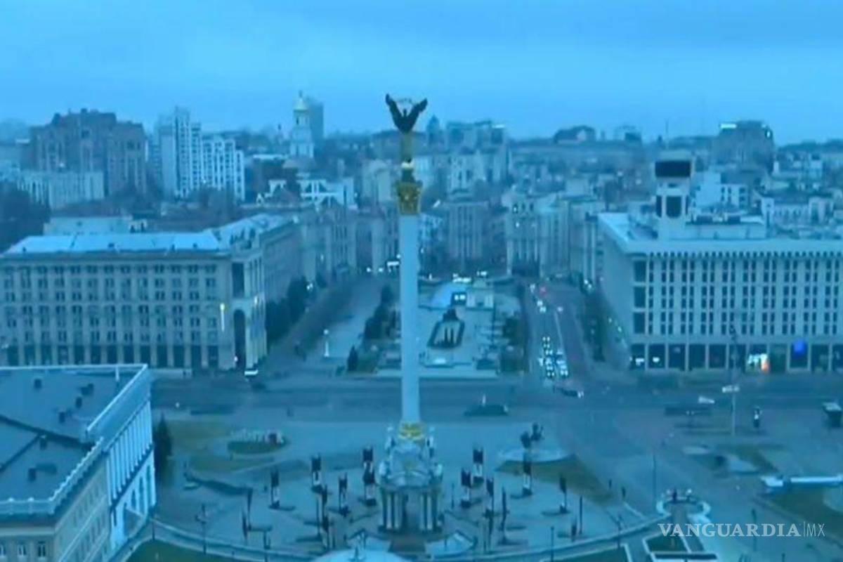 Guerra Rusia-Ucrania... El escalofriante momento en que suenan las sirenas que alertan bombardeos en Kiev (video)