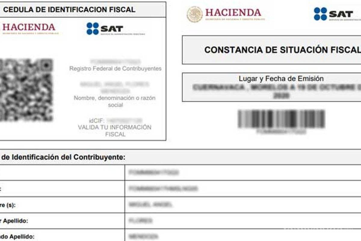 Constancia de situación fiscal 2022... este es el requisito para obtenerla... ¡sin cita!