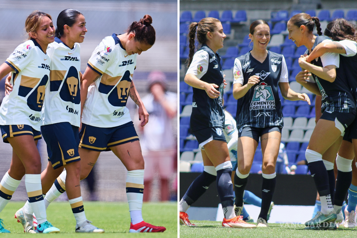 Pachuca y Pumas Femenil arrancan el Apertura 2025 con goleadas sobre Puebla y Rayadas