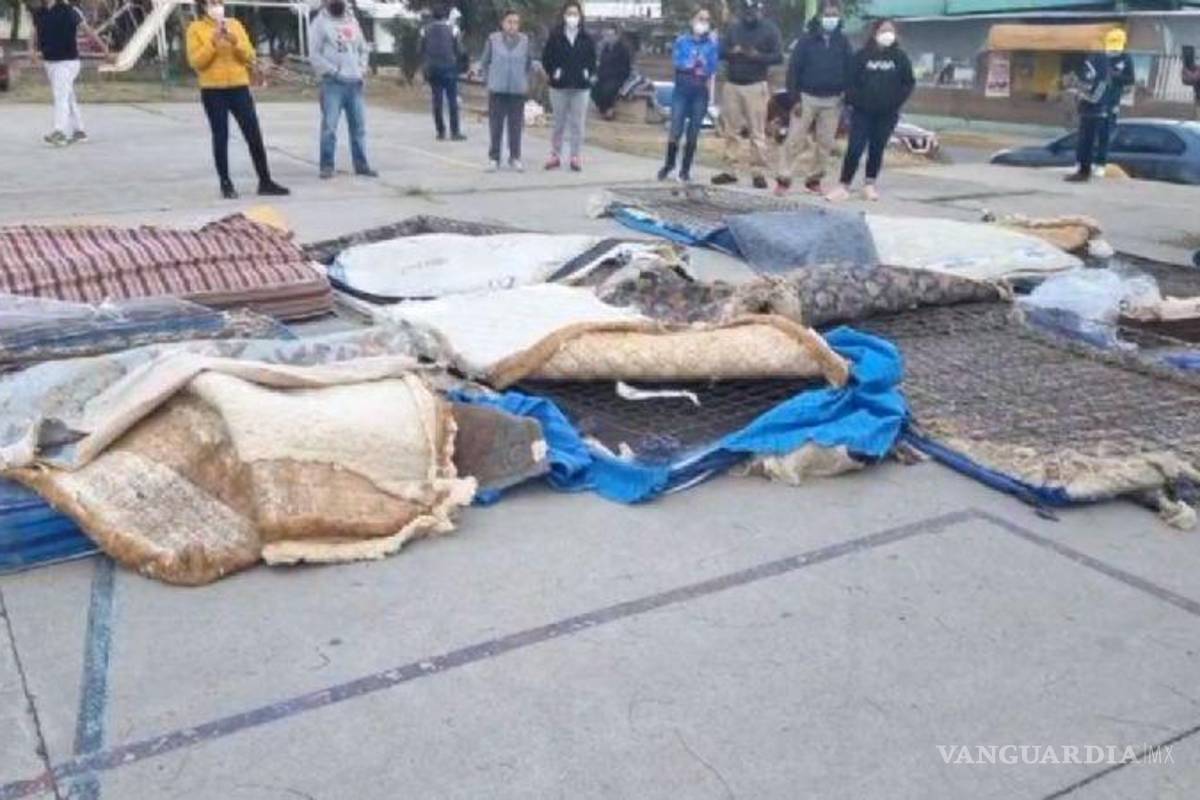 Colchones donados a damnificados de Tula tenían sangre y orina, los hicieron pasar por nuevos; costaron casi 1 mdp