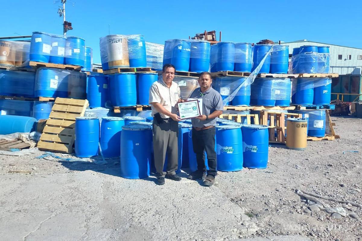 Toter dona a Ecología de Acuña tambos para la basura; serán distribuidos en escuelas