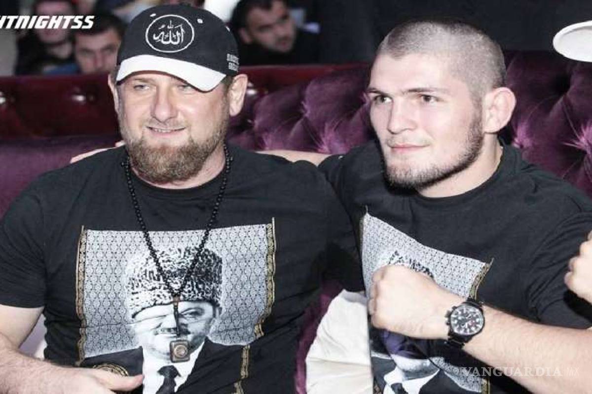 $!Khabib corta el pan con el polémico dictador de Chechenia en club ruso de peleas