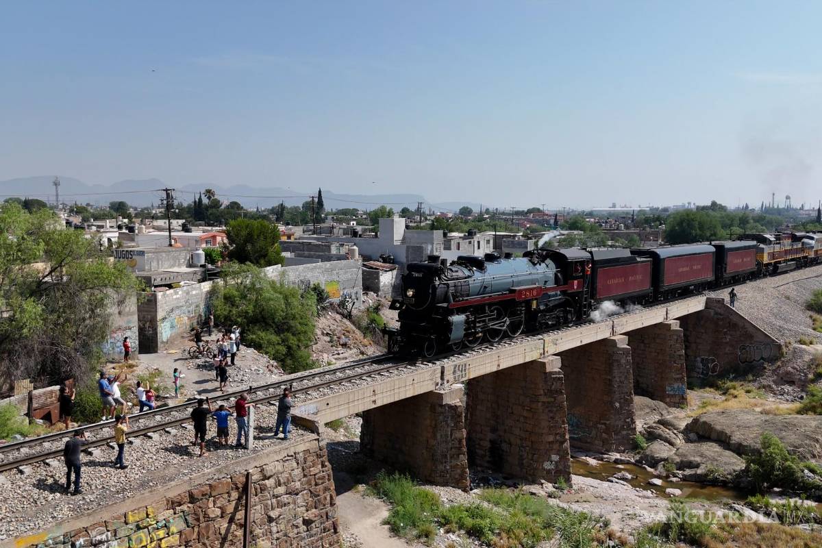 ¿Te la perdiste? La locomotora Empress 2816 podría pasar nuevamente por Saltillo en su regreso a Canadá