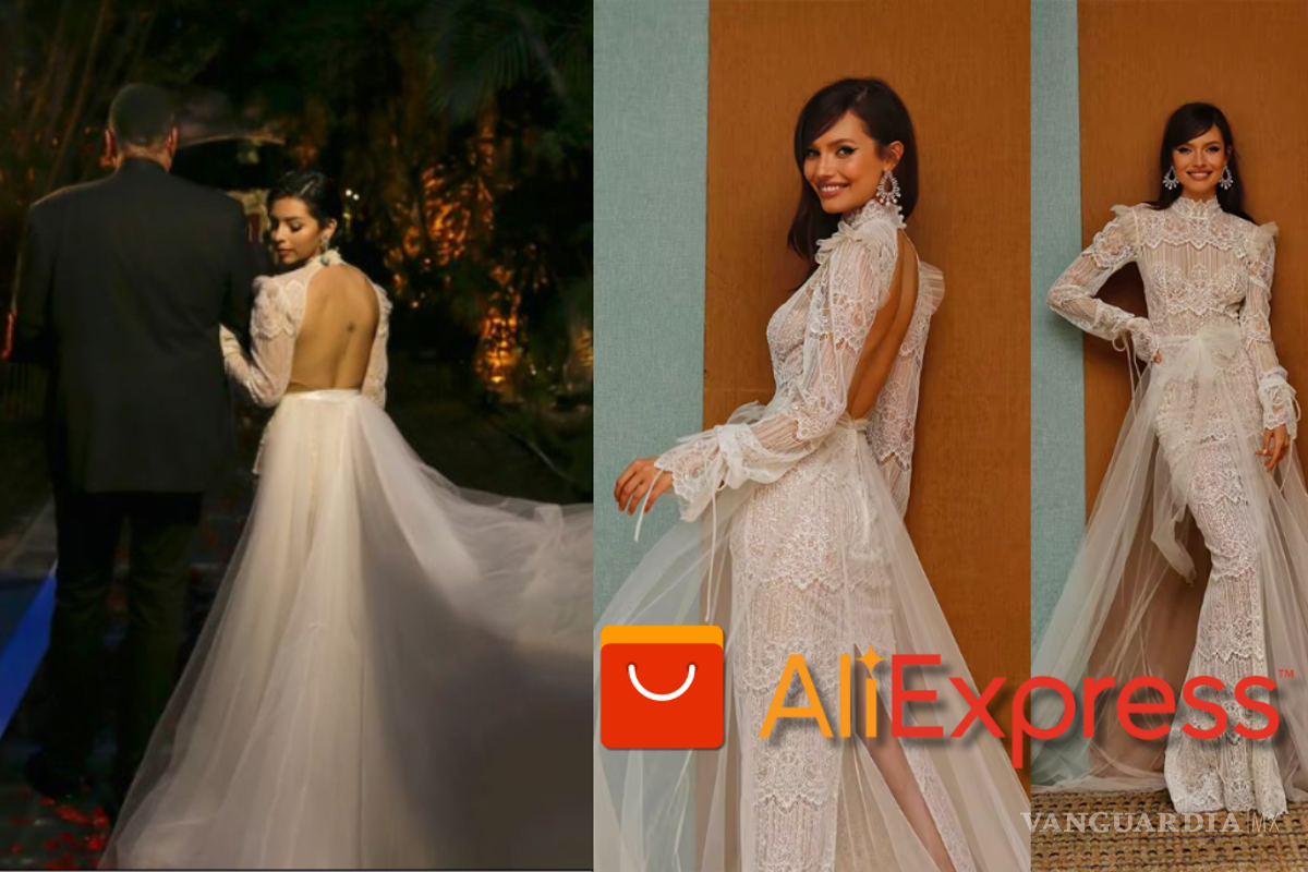 Vestido de novia de Ángela Aguilar es encontrado en AliExpress por este módico precio
