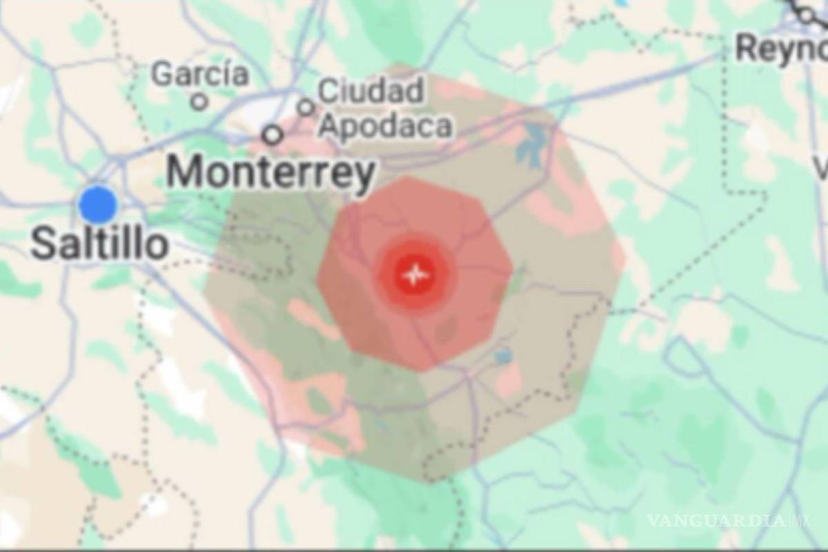 Reportan Sismo de 4.6 cerca de Monterrey, Nuevo León; se resiente al norte de Saltillo