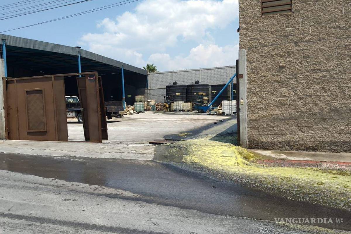 Reportan fuga de ácido muriático en empresa de Ramos Arizpe
