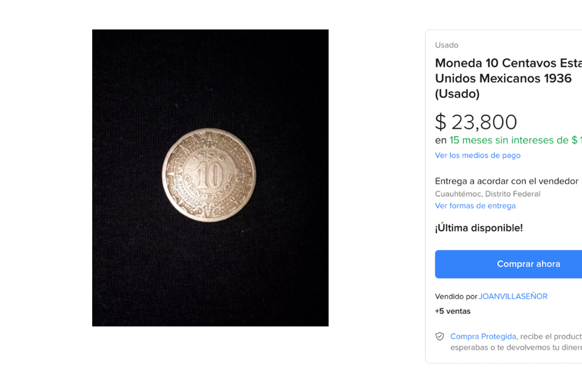 ¡Descubre la valiosa moneda de 10 centavos de 1936 que podría valer una fortuna!