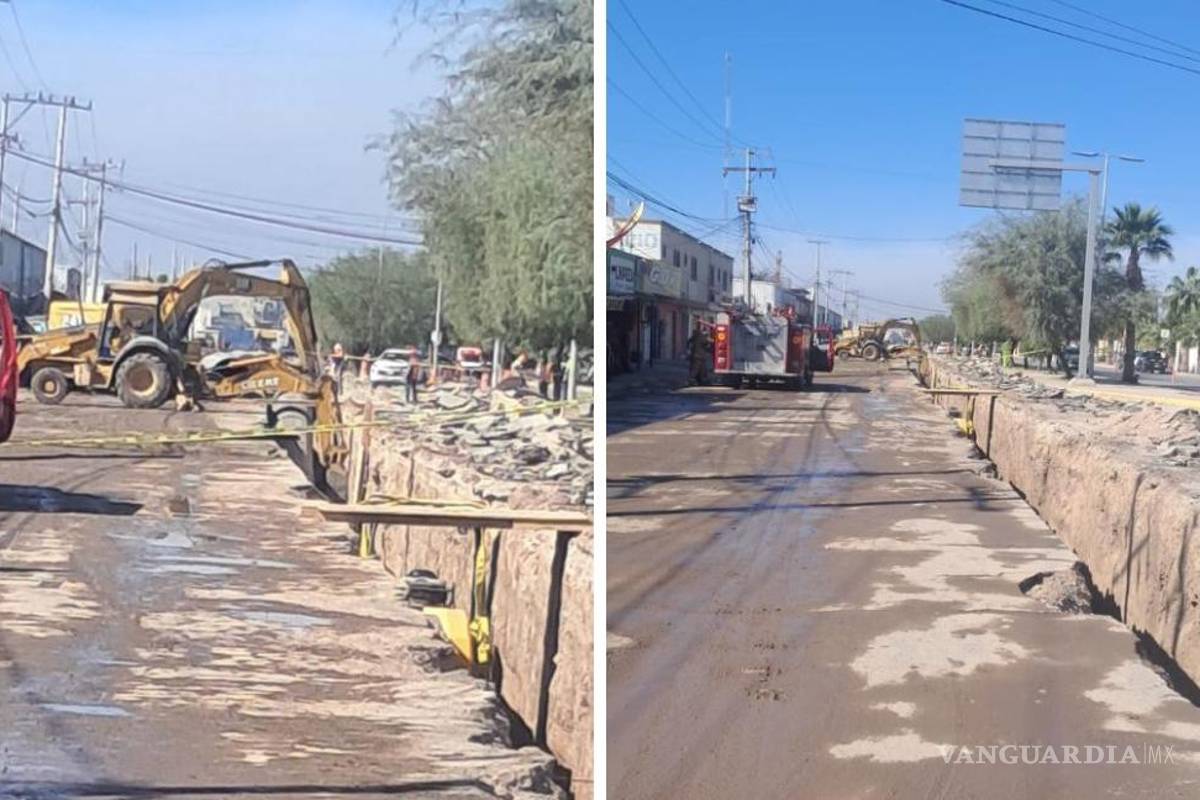 Controlan fuga de gas en bulevar Centenario de Torreón; mantienen circulación parcial