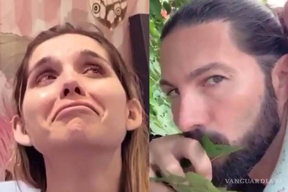 'No estás embarazada, sí la puedes cargar': Poncho de Nigris obliga a su esposa a subir una televisión (video)