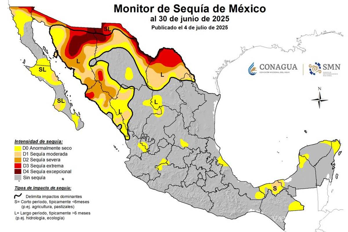 ¡Lluvias golpean a la Sequía en México!... se reduce 18.2% gracias a temporal y ciclones: Conagua