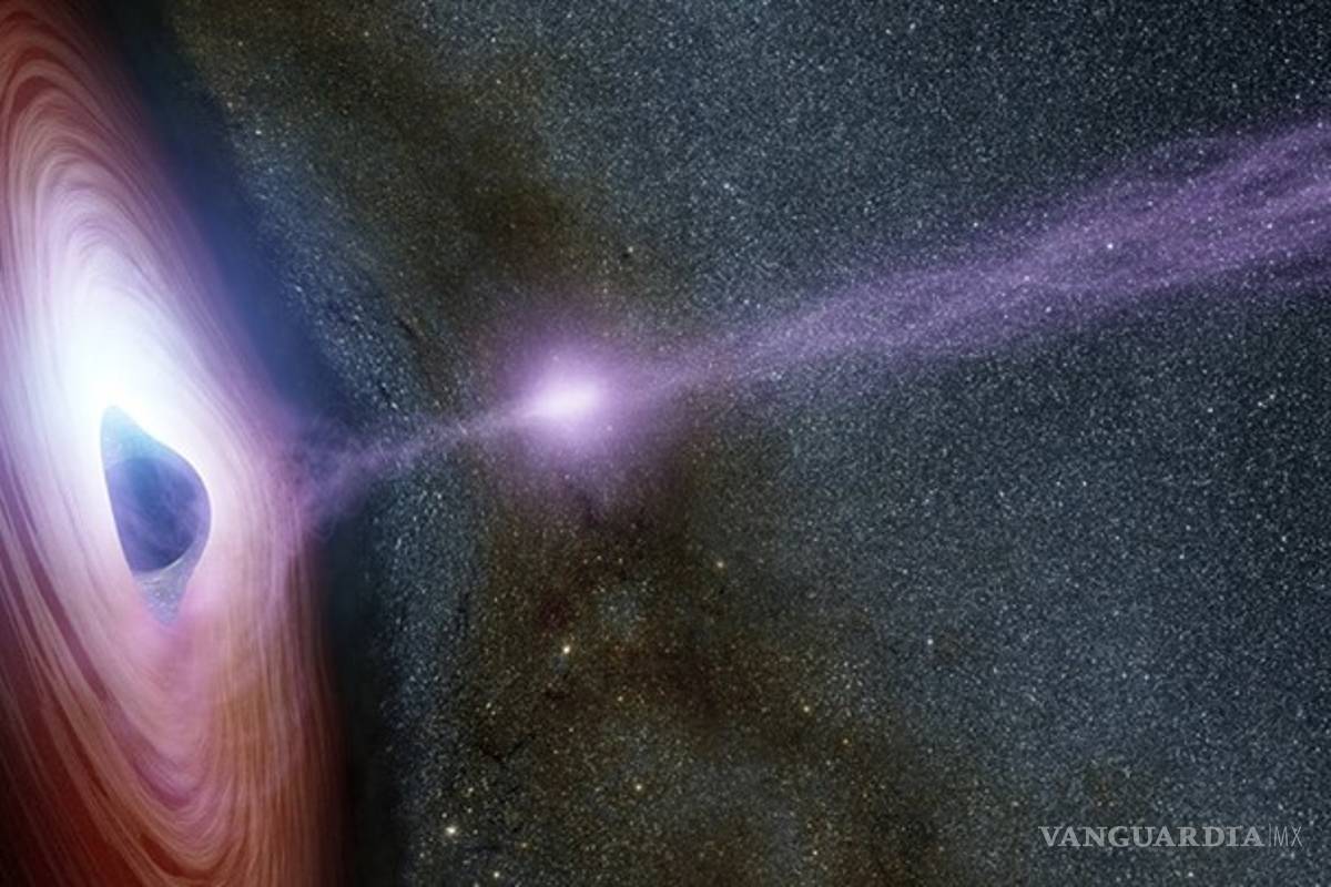 NASA capta impresionante explosión de energía salir de hoyo negro