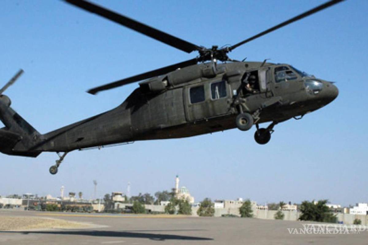 Ejército mexicano utiliza helicóptero Black Hawk para blindar a Coahuila