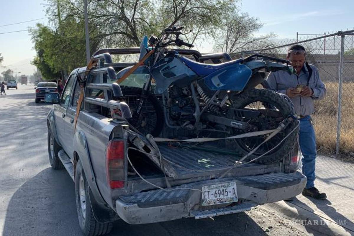 Saltillo: embiste y envía al hospital a motociclista