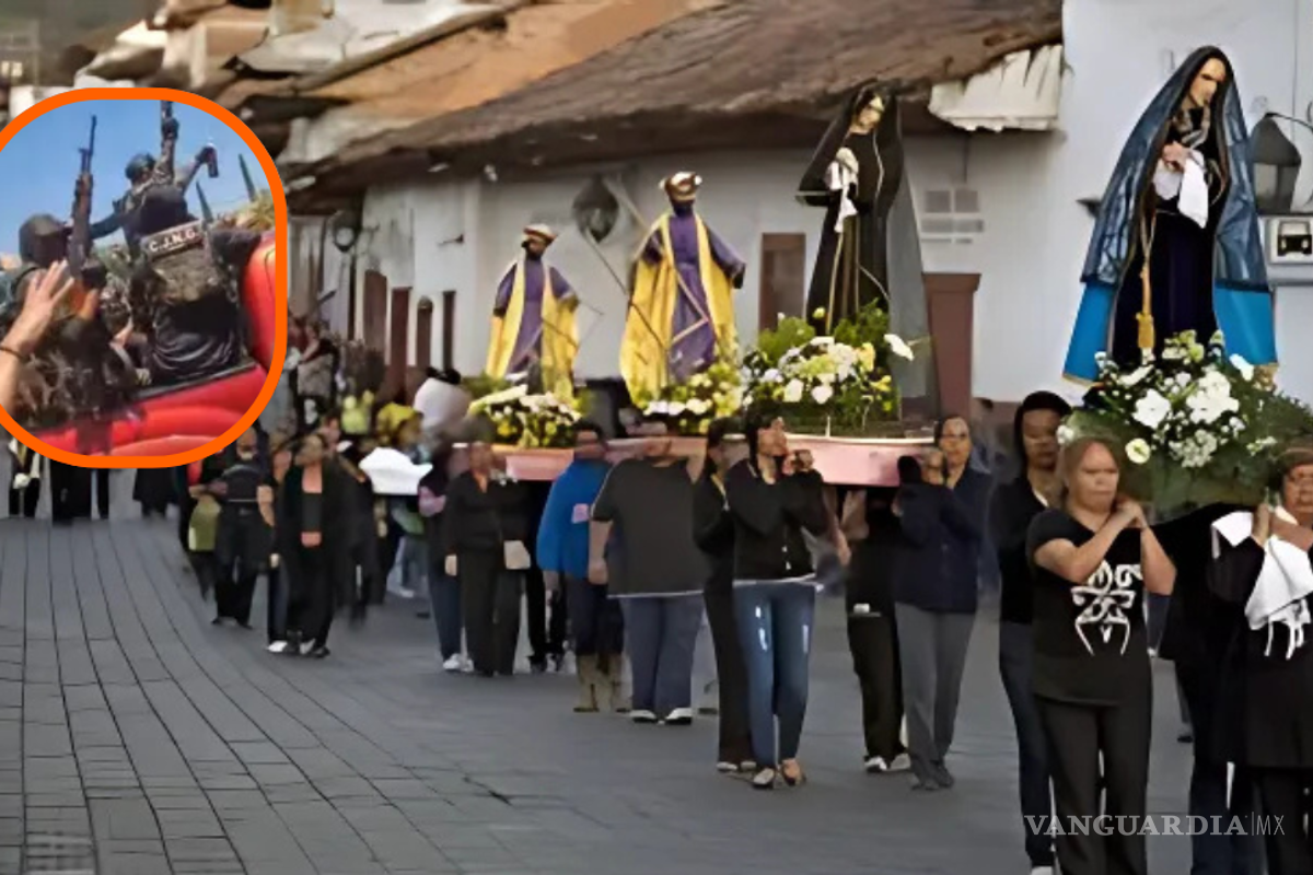 Captan en video a presuntos sicarios en plena celebración de Semana Santa