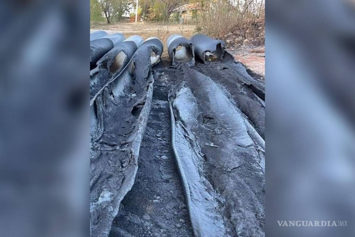 En Nuevo León, queman tuberías para evitar extracciones de agua