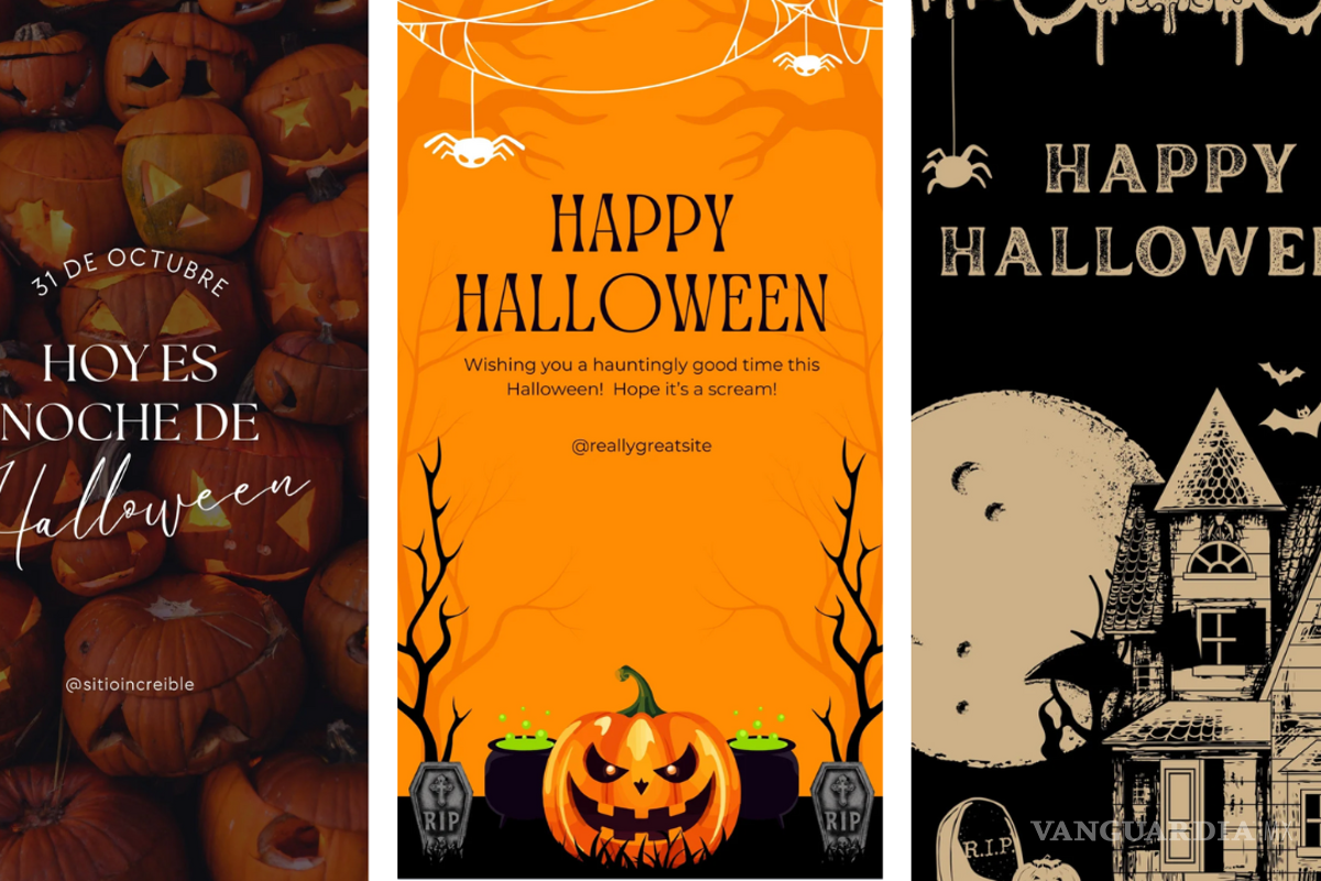 Plantillas para crear originales felicitaciones de halloween con Canva