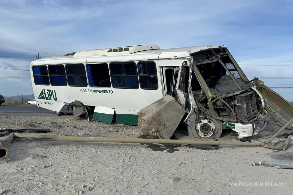 Chofer de transporte de personal dormita y deja diez lesionados, en el Libramiento OFT