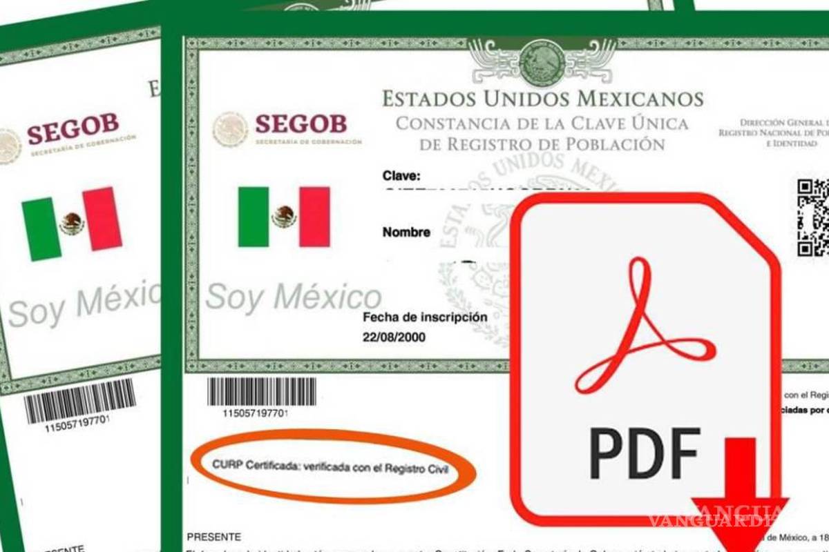 ¿Te piden la CURP Certificada?... qué es, cómo se tramita y descarga este documento en PDF