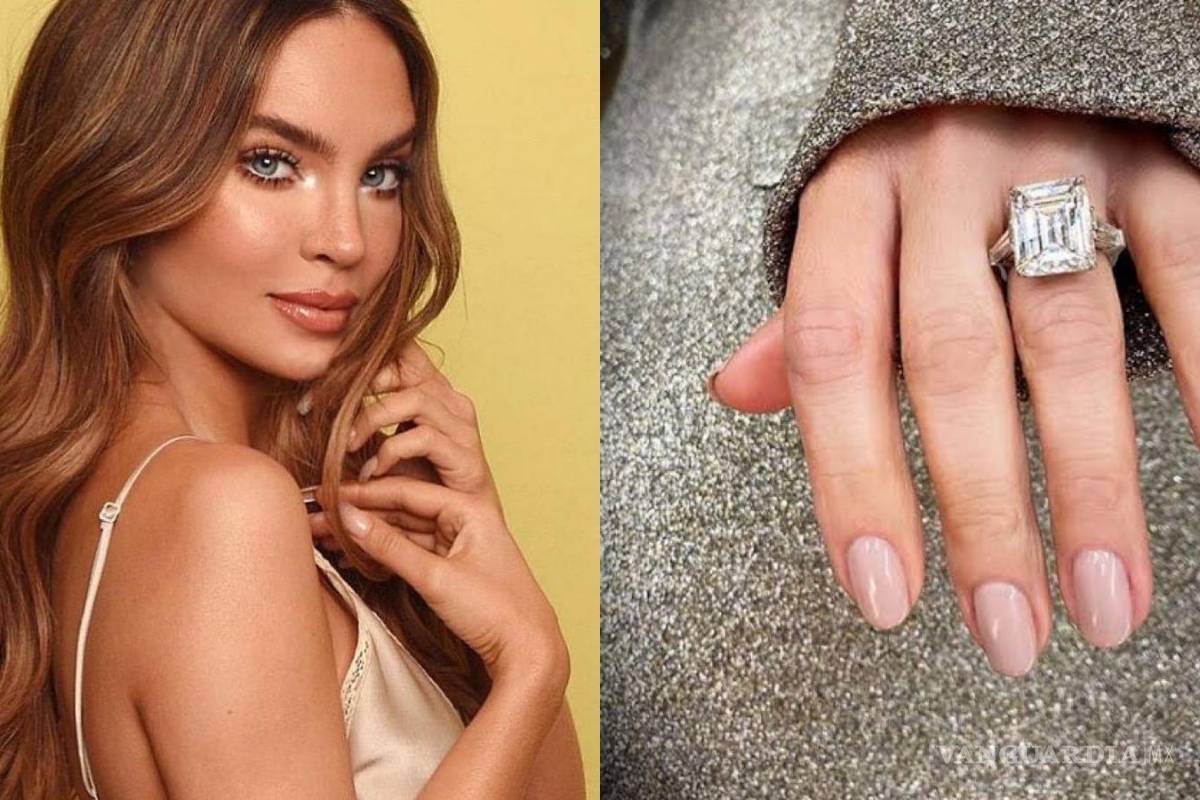 Belinda presume anillo en comercial, usuarios aseguran que es el mismo que le regaló Christian Nodal