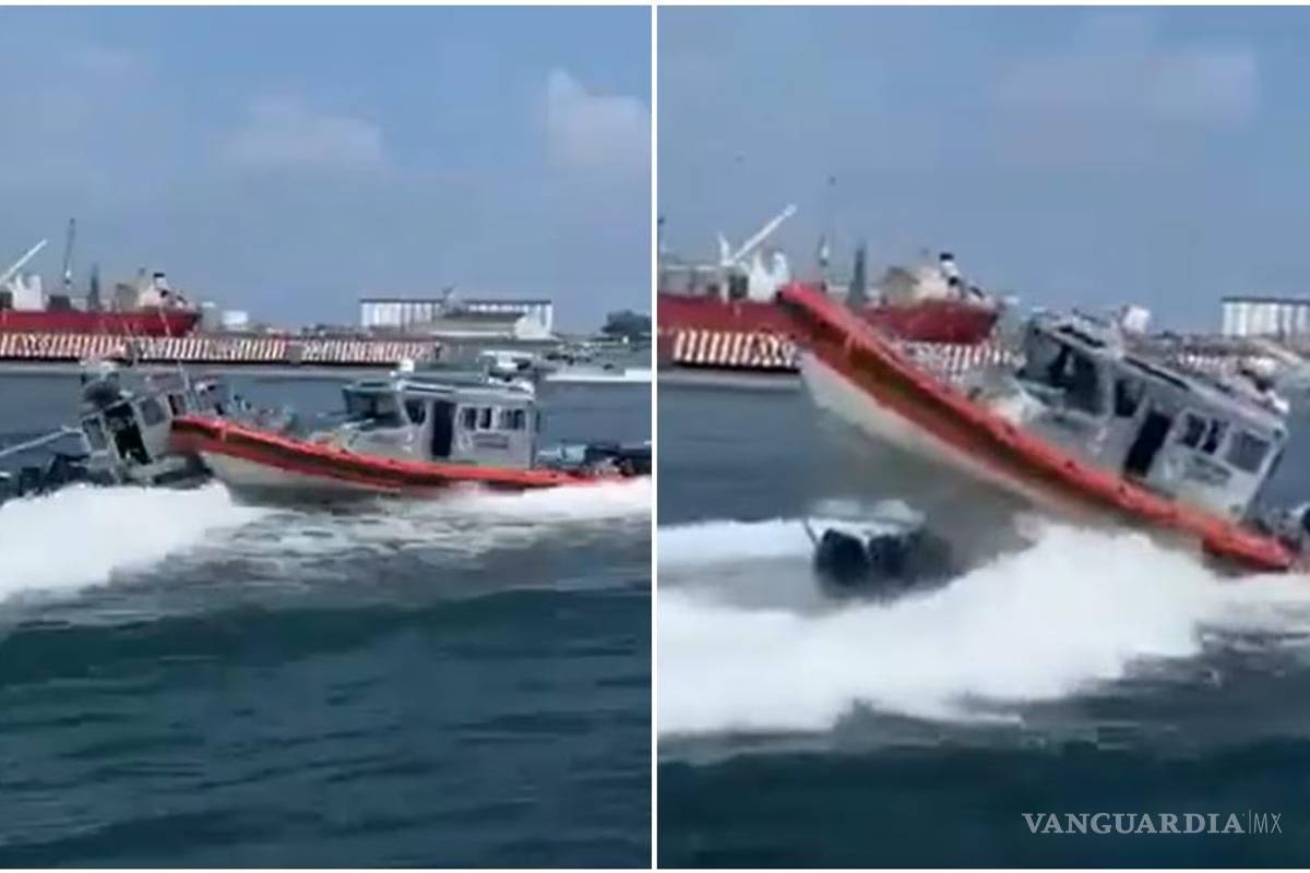 Chocan dos embarcaciones de la Marina en prácticas en Veracruz