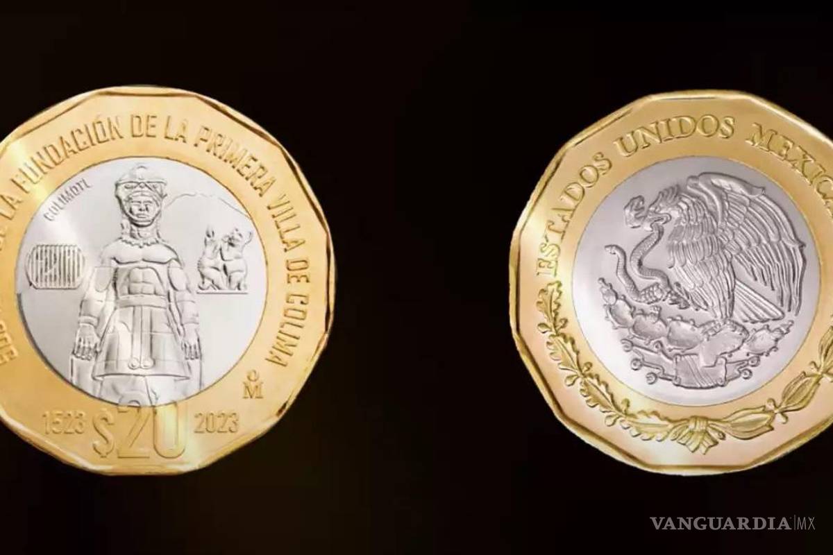 Lanza Banxico una nueva moneda de 20 pesos, con la cual homenajea a Colima