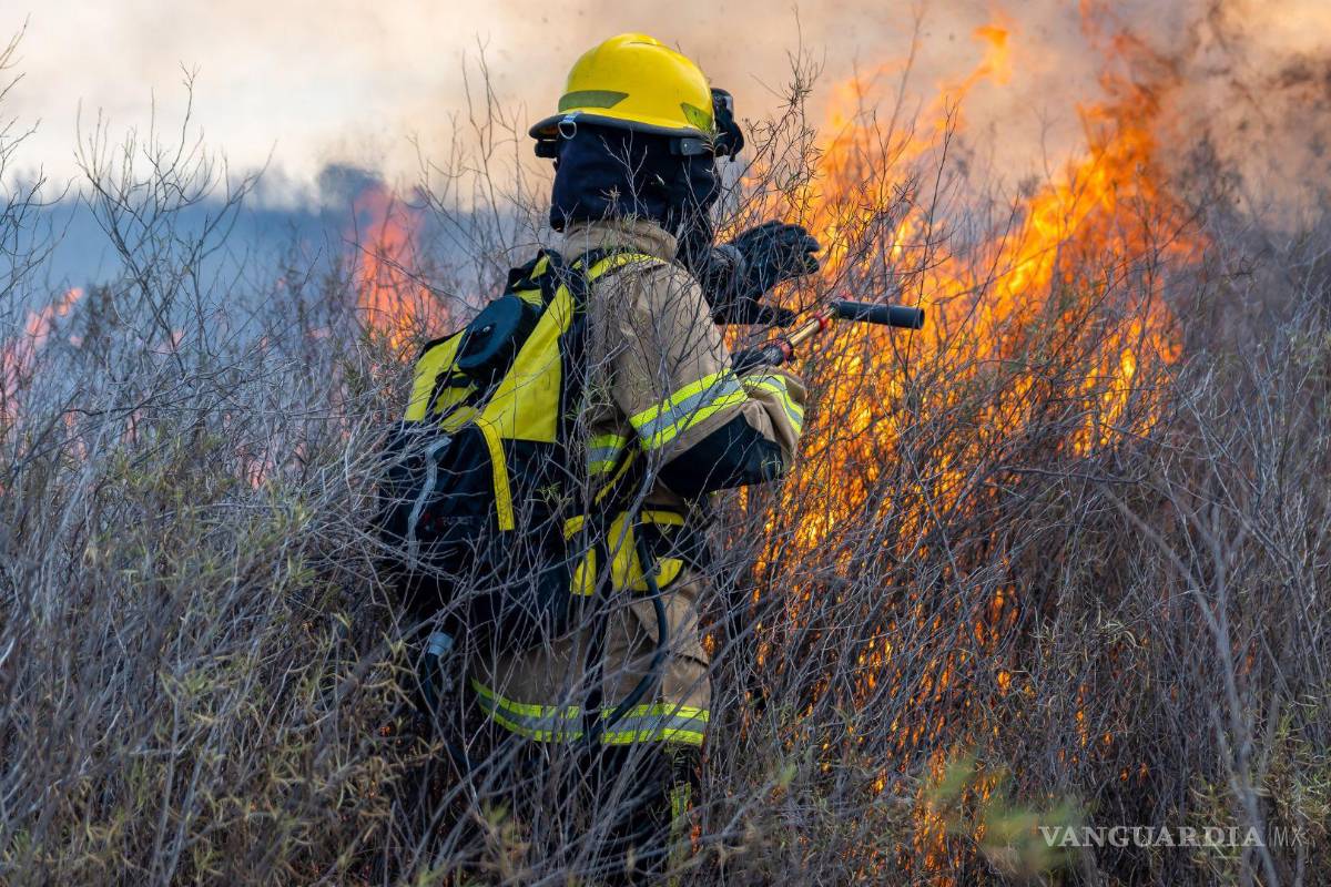 Reportan incendio forestal García, Nuevo León, cerca de la carretera a Saltillo