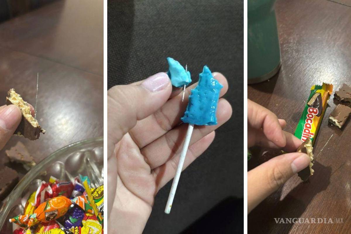 ‘Terror en redes’ alerta a familias en Coahuila: hallan alfileres y agujas en dulces de Halloween