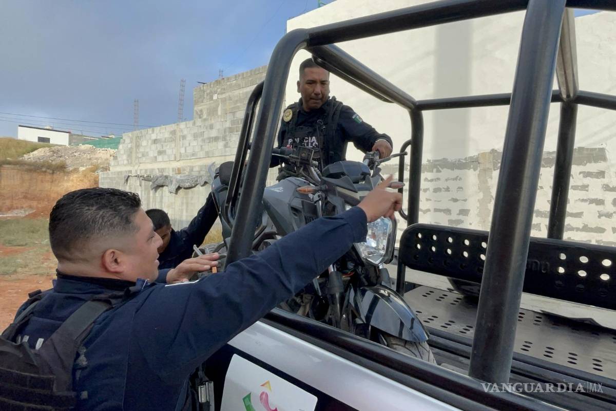 Recuperan autoridades de Saltillo motocicleta robada y detienen a uno de los responsables