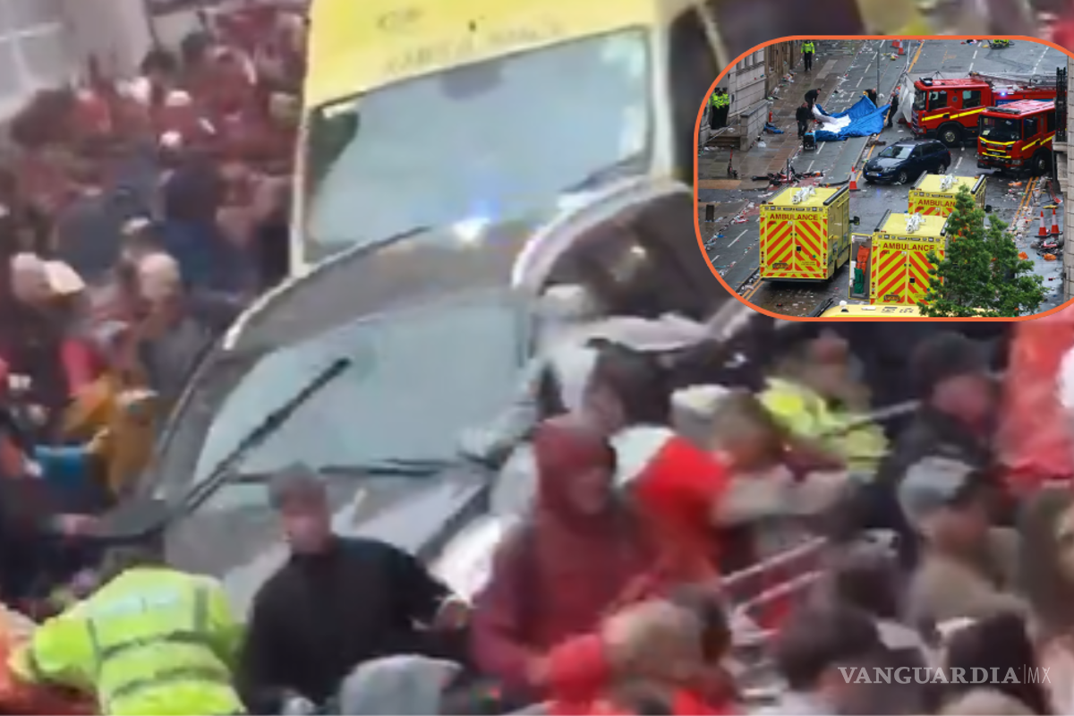 Atropello masivo de hinchas en Liverpool, Inglaterra