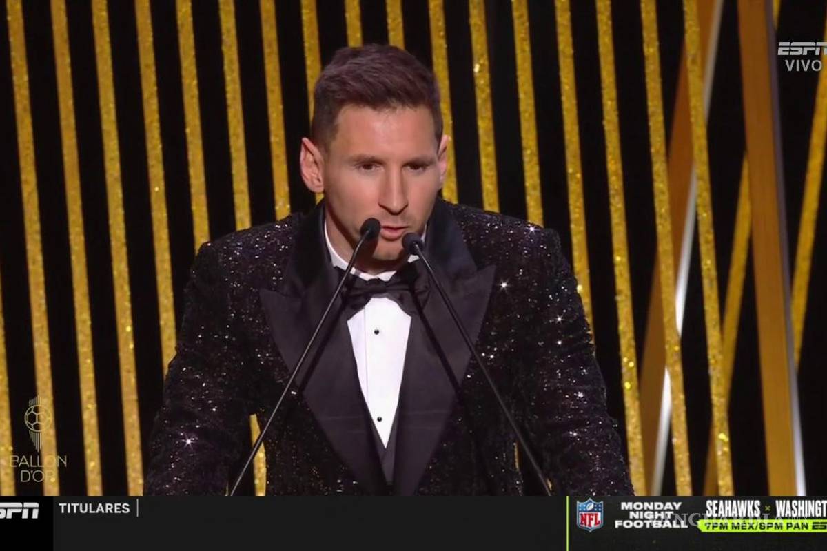 Gana Lionel Messi el Balón de Oro; el séptimo en su carrera