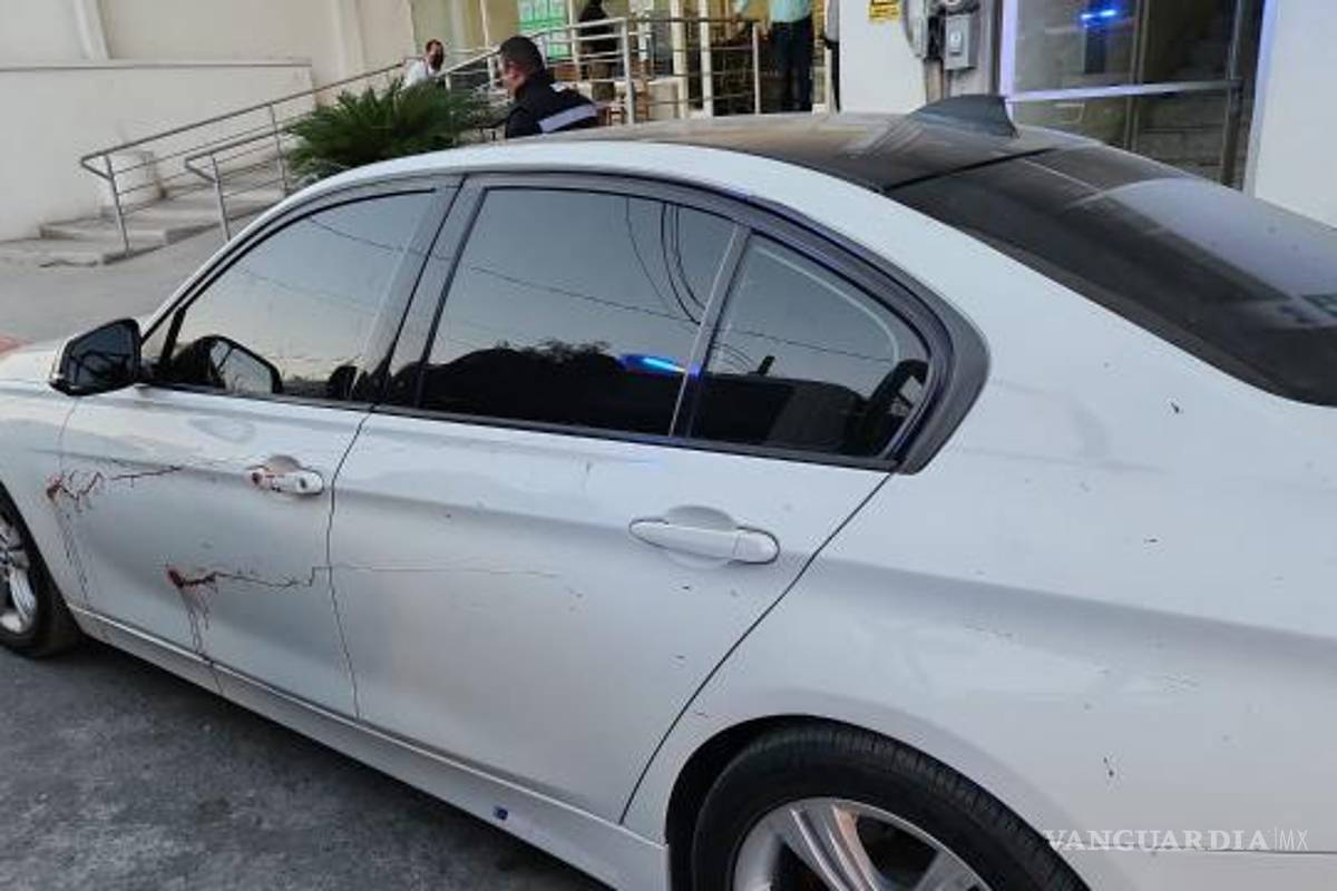 En Monclova, BMW ‘decorado con sangre’ moviliza a cuerpo policiaco
