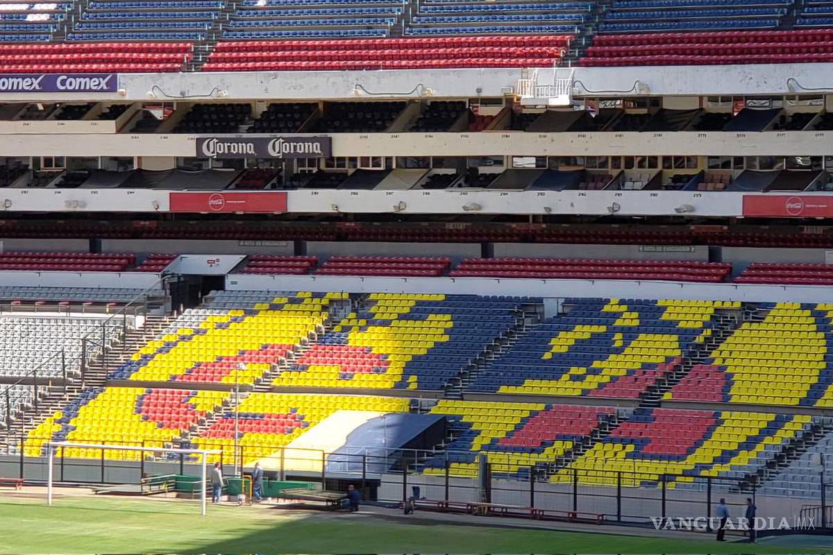 ¡Adiós a las Águilas!: Estadio Banorte elimina escudo del América en remodelación rumbo al Mundial 2026