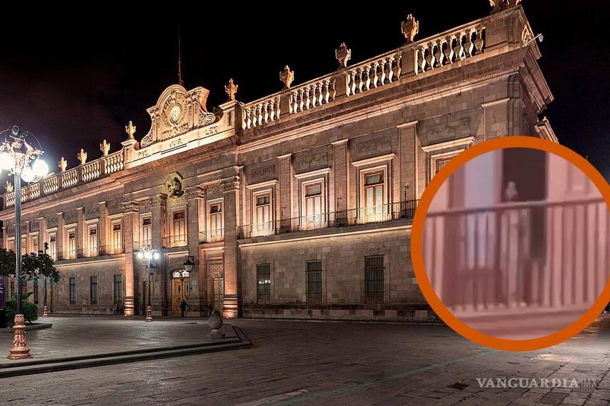 ‘Fue un fantasma’... Mujer desnuda se asoma desde un balcón de Palacio de Gobierno en SLP; gobernador responde