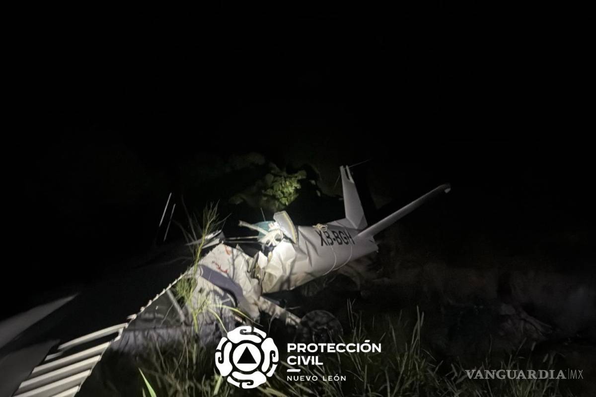 Dos personas pierden la vida en desplome de avioneta en Nuevo León