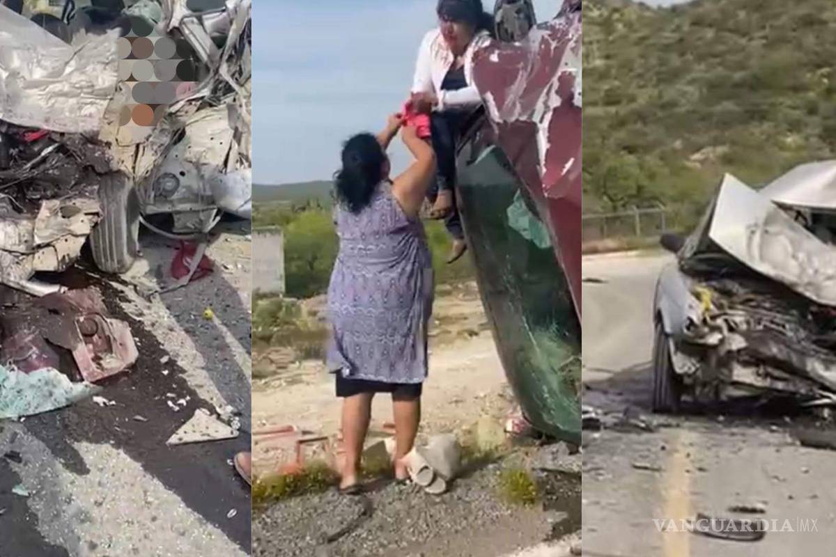 Dos muertos y dos menores graves deja fatal accidente en la carretera Torreón-Saltillo