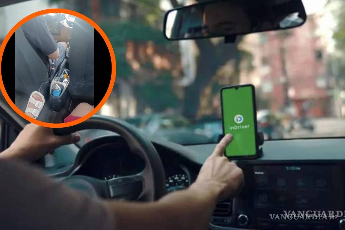 Bloquea InDrive a conductor exhibicionista en Saltillo