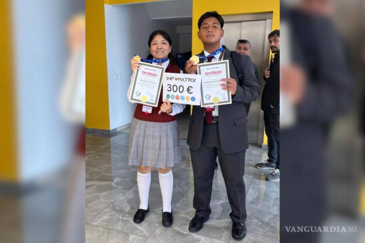 Triunfan alumnos de Piedras Negras con oro en certamen internacional de tecnología