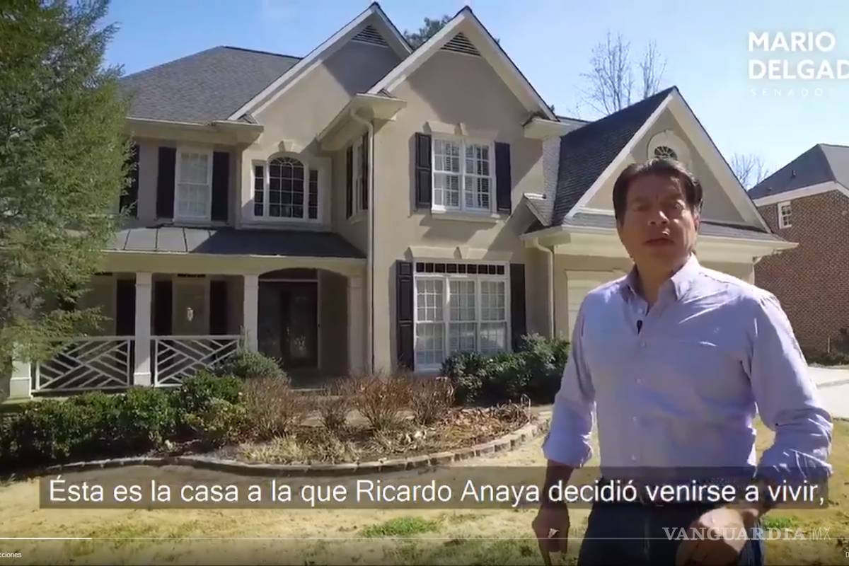 Mario Delgado exhibe supuesta casa de Anaya en Atlanta